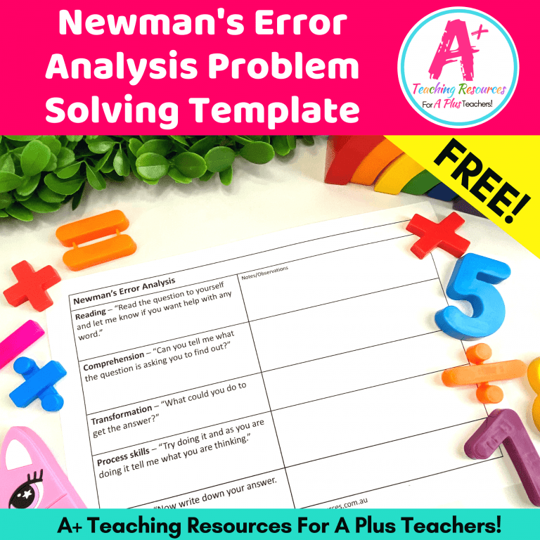 Newman S Prompts For Problem Solving A Plus Teaching Resources