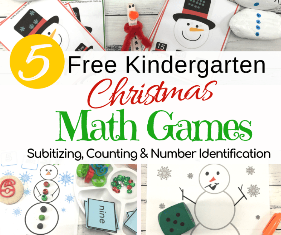 Snowman Printable Number Games {5 Classroom FREEBIES}