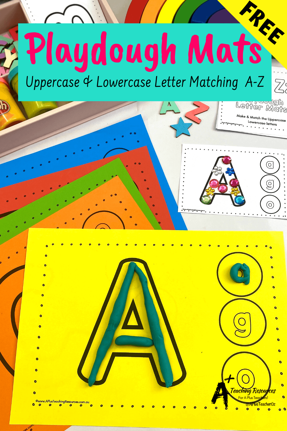 Free Letter Playdough Mat Printables – A Plus Teaching Resources