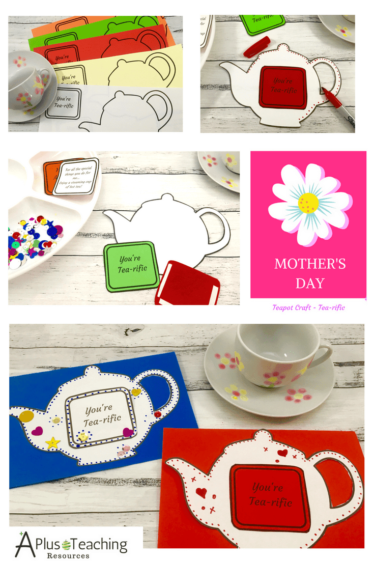 Mother s Day Teapot Card A Plus Teaching Resources